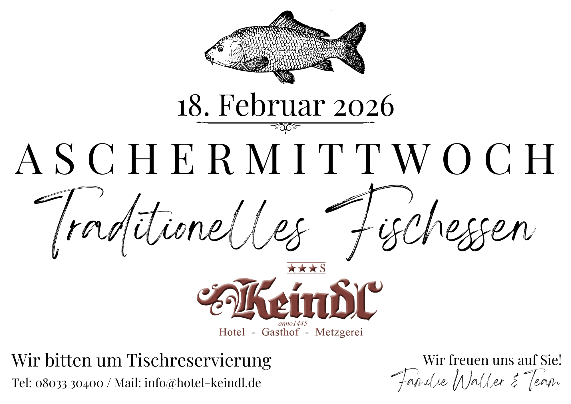 Aschermittwoch 18.02.2026